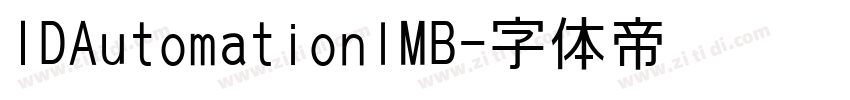 IDAutomationlMB字体转换