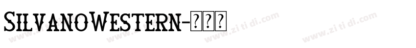 SilvanoWestern字体转换