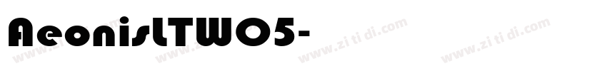AeonisLTW05-HeavyExt字体转换