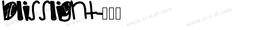 blisslight字体转换