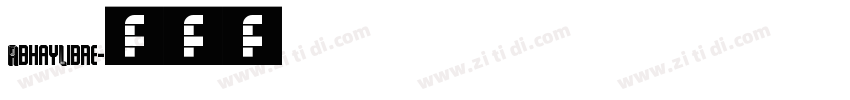 AbhayLibre字体转换