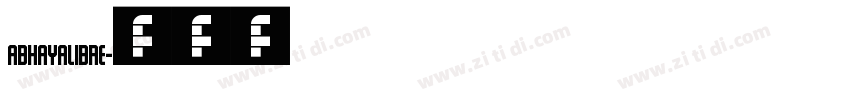 abhayalibre字体转换