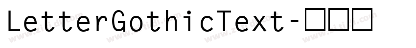 LetterGothicText字体转换