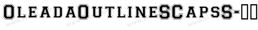 OleadaOutlineSCapsS字体转换