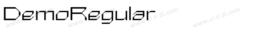 DemoRegular字体转换