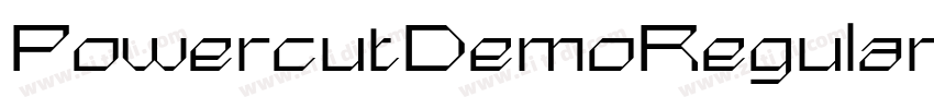 PowercutDemoRegular字体转换