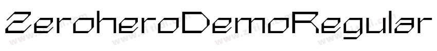 ZeroheroDemoRegular字体转换