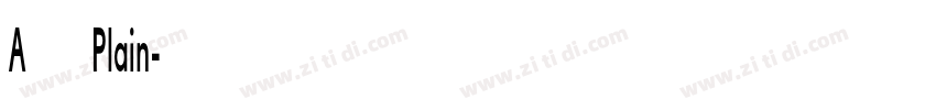 A鹅肉Plain字体转换