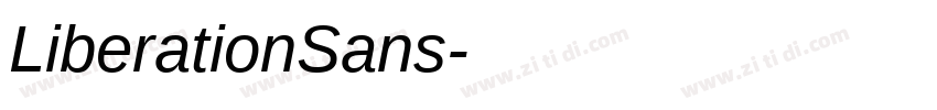 LiberationSans字体转换