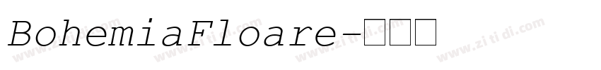 BohemiaFloare字体转换