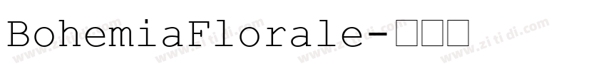 BohemiaFlorale字体转换