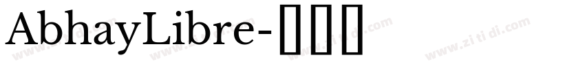 AbhayLibre字体转换