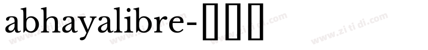 abhayalibre字体转换