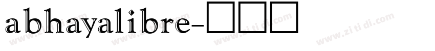 abhayalibre字体转换