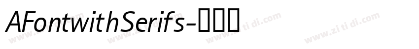 AFontwithSerifs字体转换