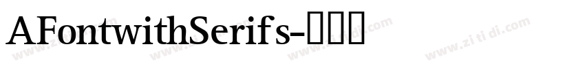 AFontwithSerifs字体转换