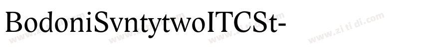 BodoniSvntytwoITCSt字体转换
