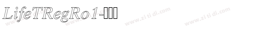 LifeTRegRo1字体转换