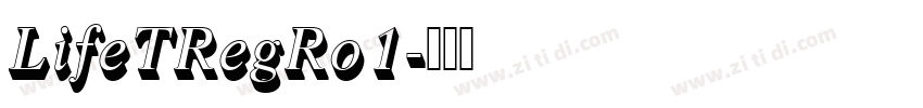 LifeTRegRo1字体转换