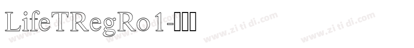 LifeTRegRo1字体转换