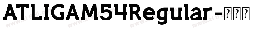 ATLIGAM54Regular字体转换