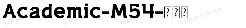 Academic-M54字体转换