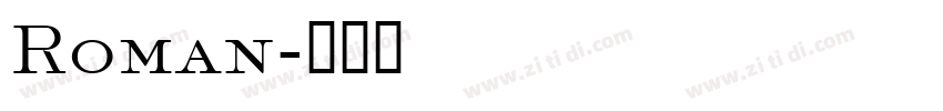 Roman字体转换