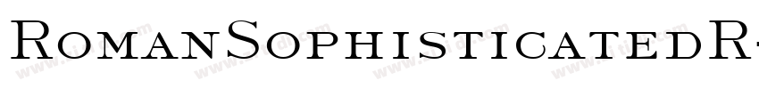 RomanSophisticatedR字体转换