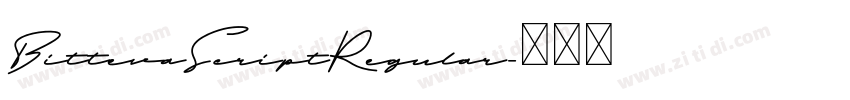 BittevaScriptRegular字体转换