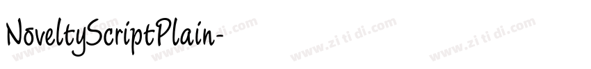 NoveltyScriptPlain字体转换