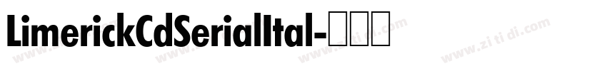 LimerickCdSerialItal字体转换