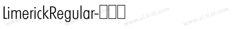 LimerickRegular字体转换