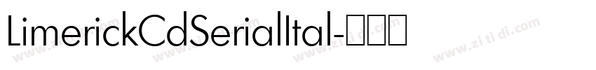 LimerickCdSerialItal字体转换