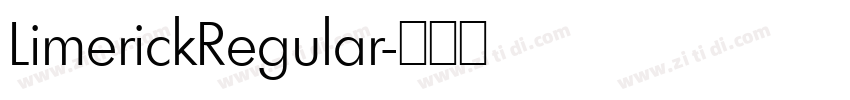 LimerickRegular字体转换