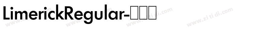 LimerickRegular字体转换