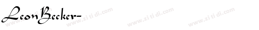 LeonBecker字体转换