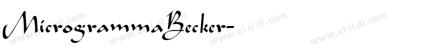 MicrogrammaBecker字体转换