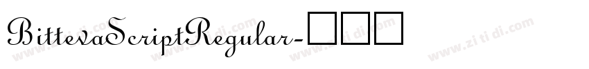BittevaScriptRegular字体转换