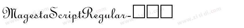 MagestaScriptRegular字体转换