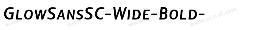 GlowSansSC-Wide-Bold字体转换