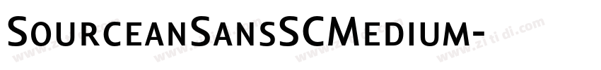 SourceanSansSCMedium字体转换