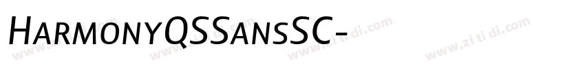 HarmonyQSSansSC字体转换