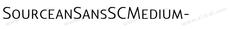 SourceanSansSCMedium字体转换