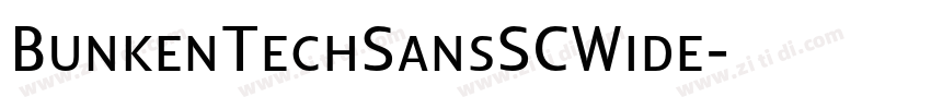 BunkenTechSansSCWide字体转换