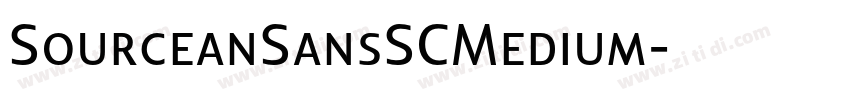 SourceanSansSCMedium字体转换
