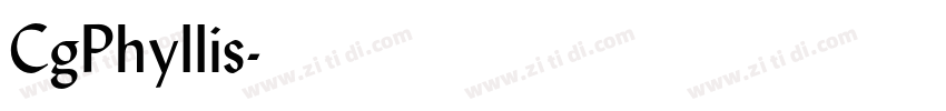 CgPhyllis字体转换