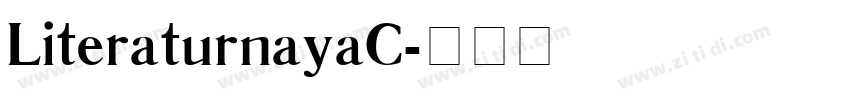LiteraturnayaC字体转换