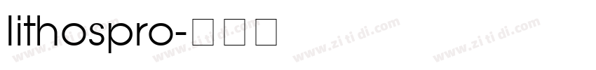 lithospro字体转换