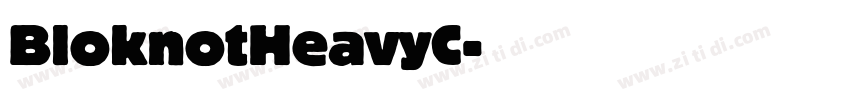 BloknotHeavyC字体转换