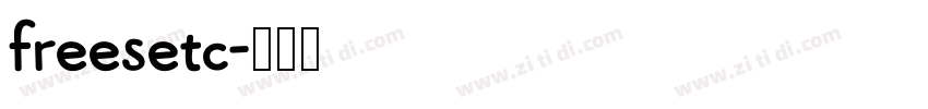 freesetc字体转换